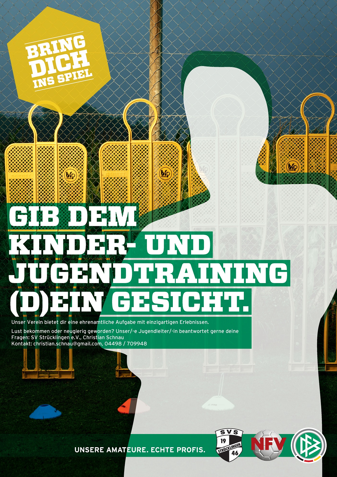 Gib dem Kinder und Jugendtraining Dein Gesicht